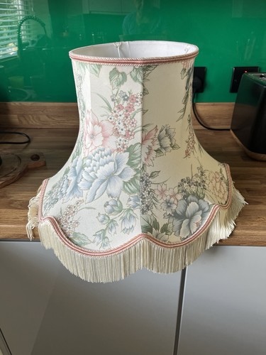 Vintage large cream floral - vintage,