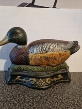 Vintage Cast Iron Mallard Duck
