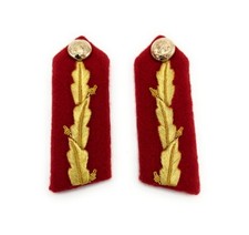 Gorget Collar Patch Red Gold