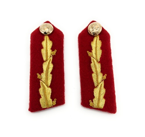 Gorget collar patch - patch, red