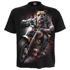 SPIRAL DIRECT TOP DOG T-Shirt Reaper Biker Skull Motor Bulldog Bad Ride Top Tee