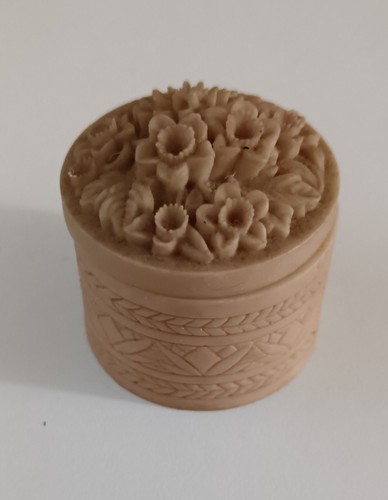 Floral trinket box miniature - trinket,