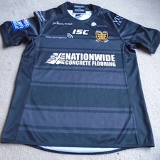 Hull FC 2019 Season Home Rugby Shirt League ISC All Black Men's Size S