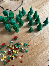Lego job lot bundle various     Vintage  Green Trees & Flowers  used