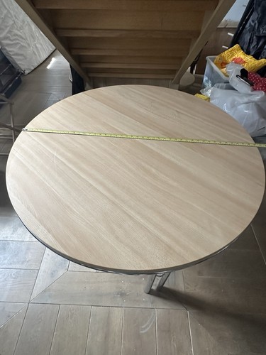 Round light wood - light, dining