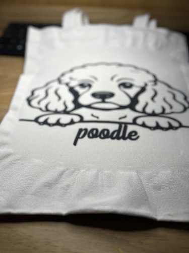 Hand made poodle - poodle, print