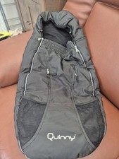 QUINNY FOOTMUFF FLEECE LINED BLACK COSY TOES COSYTOES PUSHCHAIR ZIP