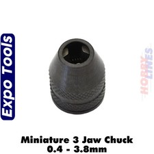 3 JAW CHUCK mini 0.4-3.8mm