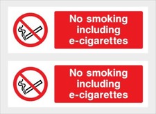 No Smoking inc e-cig Sticker