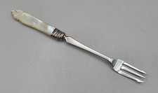 Sterling Silver & Mother of Pearl Pickle Fork by James Deakin & Sons 1896
