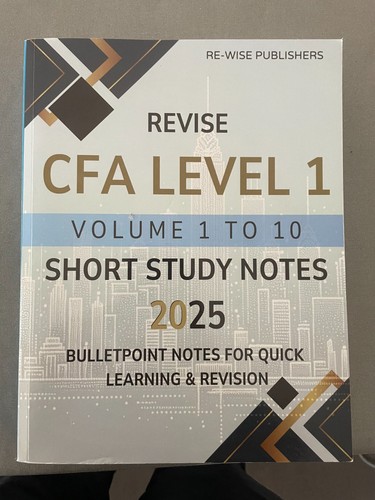 Cfa level volume 10 short - i, 1-10