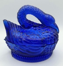 Hsinchu Cobalt Blue Glass Swan