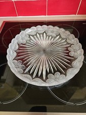 Round Clear Cut Glass and