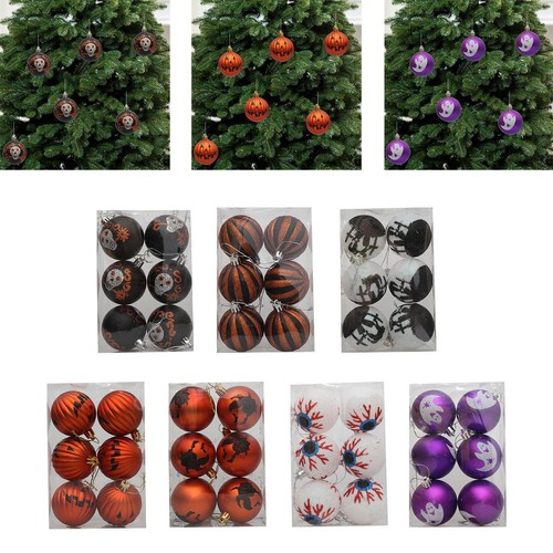 6pcs halloween ball ornaments - ball,