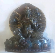 GREEN TARA STATUE 6" Seated
