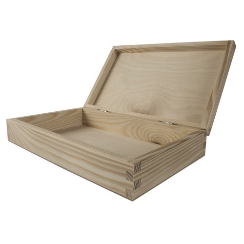 Shallow flat slim wooden box - slim,
