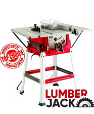Table Saw 8" with Lumberjack 1500W Motor Leg Stand Side Extensions Fence & Blade