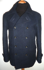 T.M LEWIN Wool Peacoat Thomas