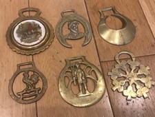 Vintage Horse Brasses, 6 Total
