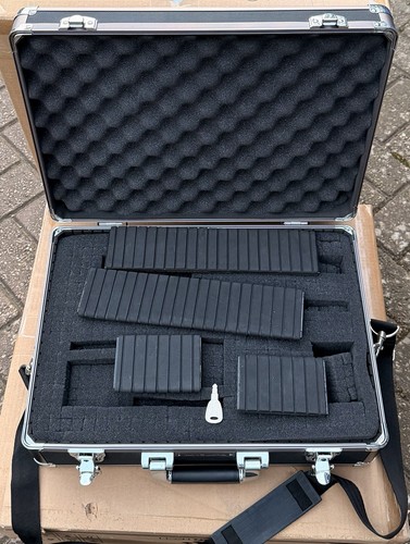 Aluminium flight case black - case,