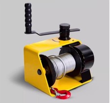 Hand-Cranked Winch with Manual