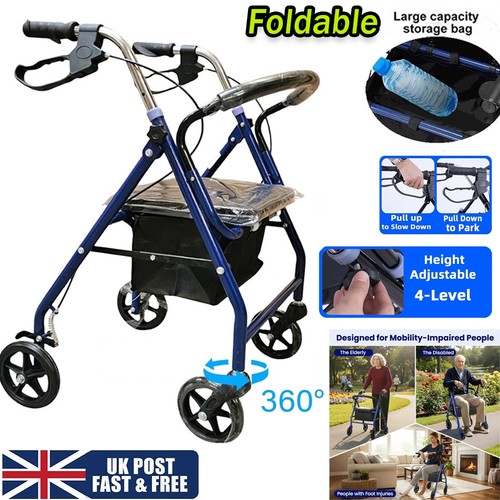 Foldable lightweight rollator - foldable,