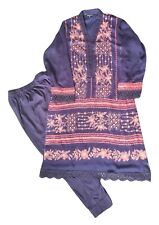 2 Pcs Navy Blue Dress- Asian