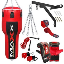 Maxx BR 4FT uppercut punch bag, body bag angled boxing bag Set heavy filled bag 