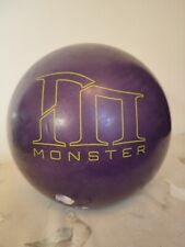 Brunswick Monster 12 Pound Bowling Ball Purple Green Made In USA Vintage Retro