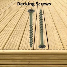 DECKING SCREWS GREEN COATED