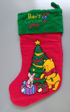 Tigger Christmas Stocking Winnie The Pooh Baby 1999