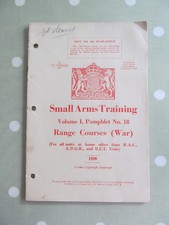 SMALL ARMS TRAINING MILITARY