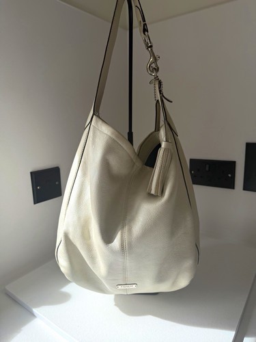 Coach beige pebbled leather - beige,