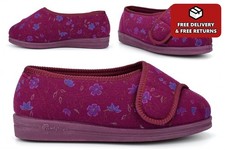 Womens Wide Fit Slippers Extra