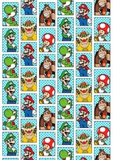 SUPER MARIO Birthday Gift Wrap - Super Mario Gaming Birthday Wrapping Paper