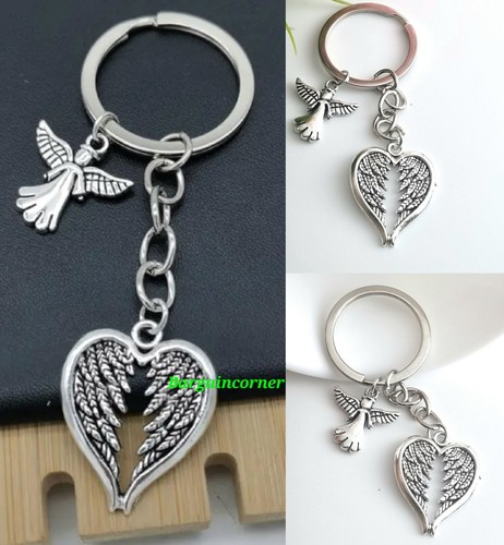Guardian angel keyring - guardian, heart