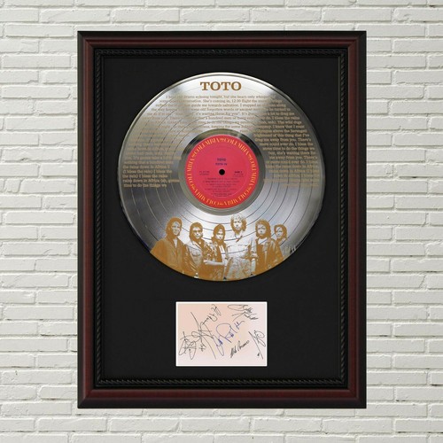 Toto africa silver lp framed - -,