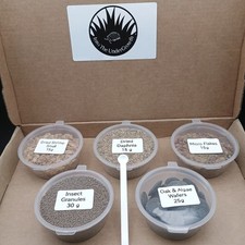 Medium tropical fish, Bettas, shrimp, isopod food bundle.