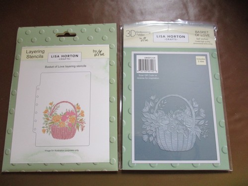 Basket love embossing - 3d,