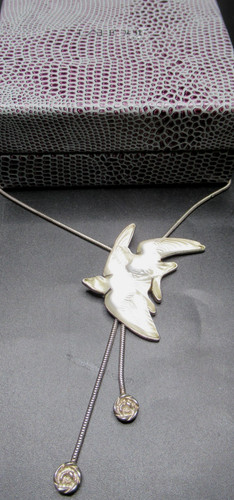 Lalique carved crystal bird - carved,