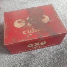 Vintage Rusty OXO Cube Tin To