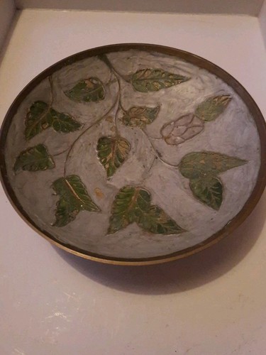 Pair vintage brass trinket - of,
