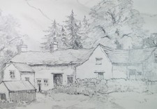 Original pencil drawing - pencil,