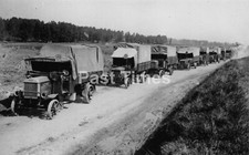 0035. WWI. British Army Motor Transport Lorry Convoy