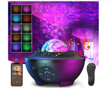 Devan Galaxy Light Projector Star Projector Ocean Wave LED Night Light Lamp