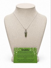 Unakite Crystal Point Pendant
