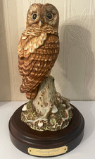 Royal Doulton DA156 Tawny Owl Matte Finish Figurine With Base Sculptor Signed