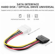 IDE Molex 4 Pin to 2 X SATA