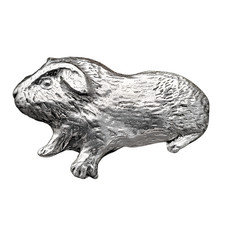 Guinea Pig Pewter Pin Badge