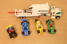 Vintage LEGO Town: Indy Transport 6335 Loose Set Racing Cars Octan Classic